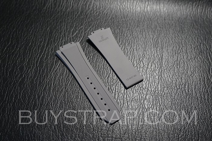 Grey Rubber Strap For Hublot Big Bang 647