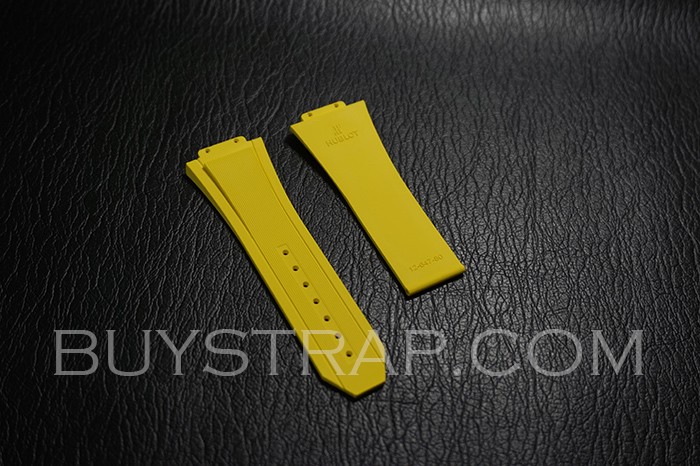 Yellow Rubber Strap For Hublot Big Bang 647