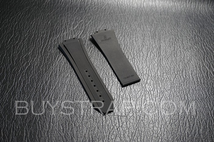 Black Rubber Strap For Hublot Big Bang 647