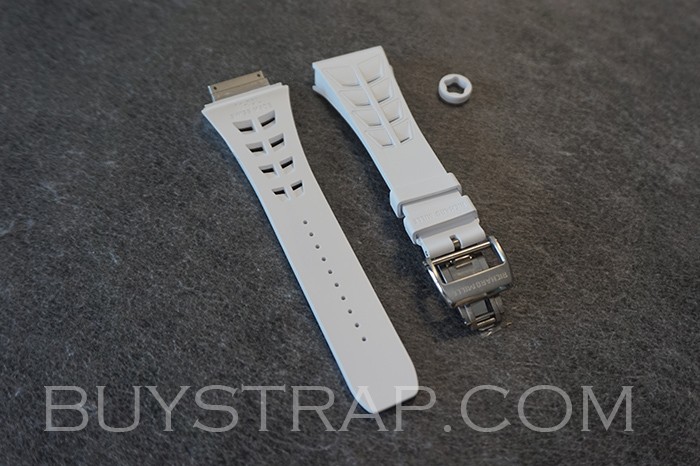 White Rubber Strap M L Size For Richard Mille RM11-03