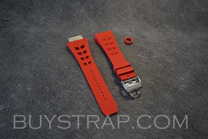 Red Rubber Strap M L Size For Richard Mille RM11-03