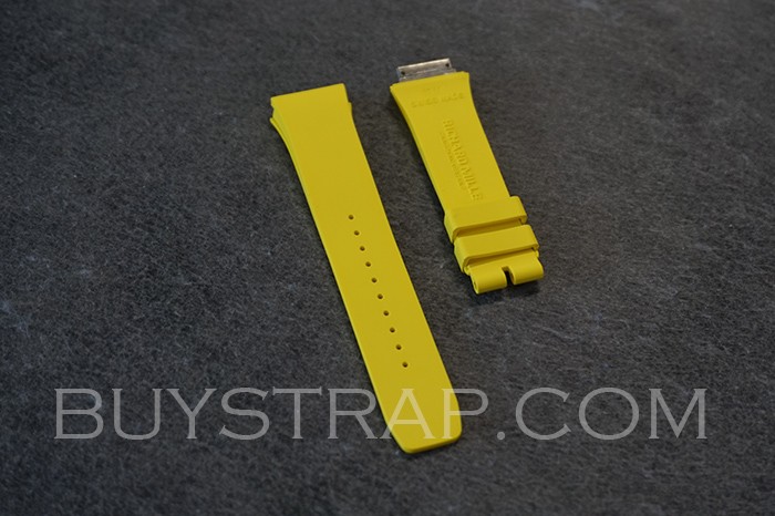 YS TOP VERSION YELLOW COLOR CAOUTCHOUG RUBBER STRAP BAND FOR RICHARD MILLE RM07-01 RM07-02