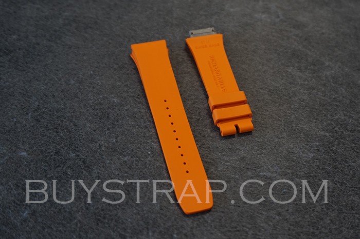 YS TOP VERSION ORANGE COLOR CAOUTCHOUG RUBBER STRAP BAND FOR RICHARD MILLE RM07-01 RM07-02