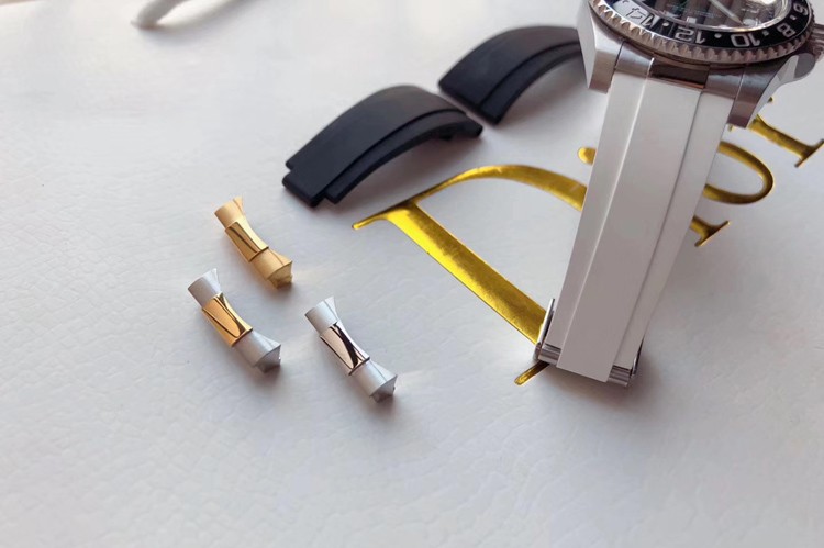 Grade AAA 904L Steel-Gold Two Tone, Rose Gold And Full Silver End Link for Rolex Submariner Daytona 116500LN GMT116710LN and 126500LN